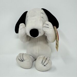 Vintage Peanuts Snoopy Peak A Boo Magnetic Hands Plush Stuffed Animal